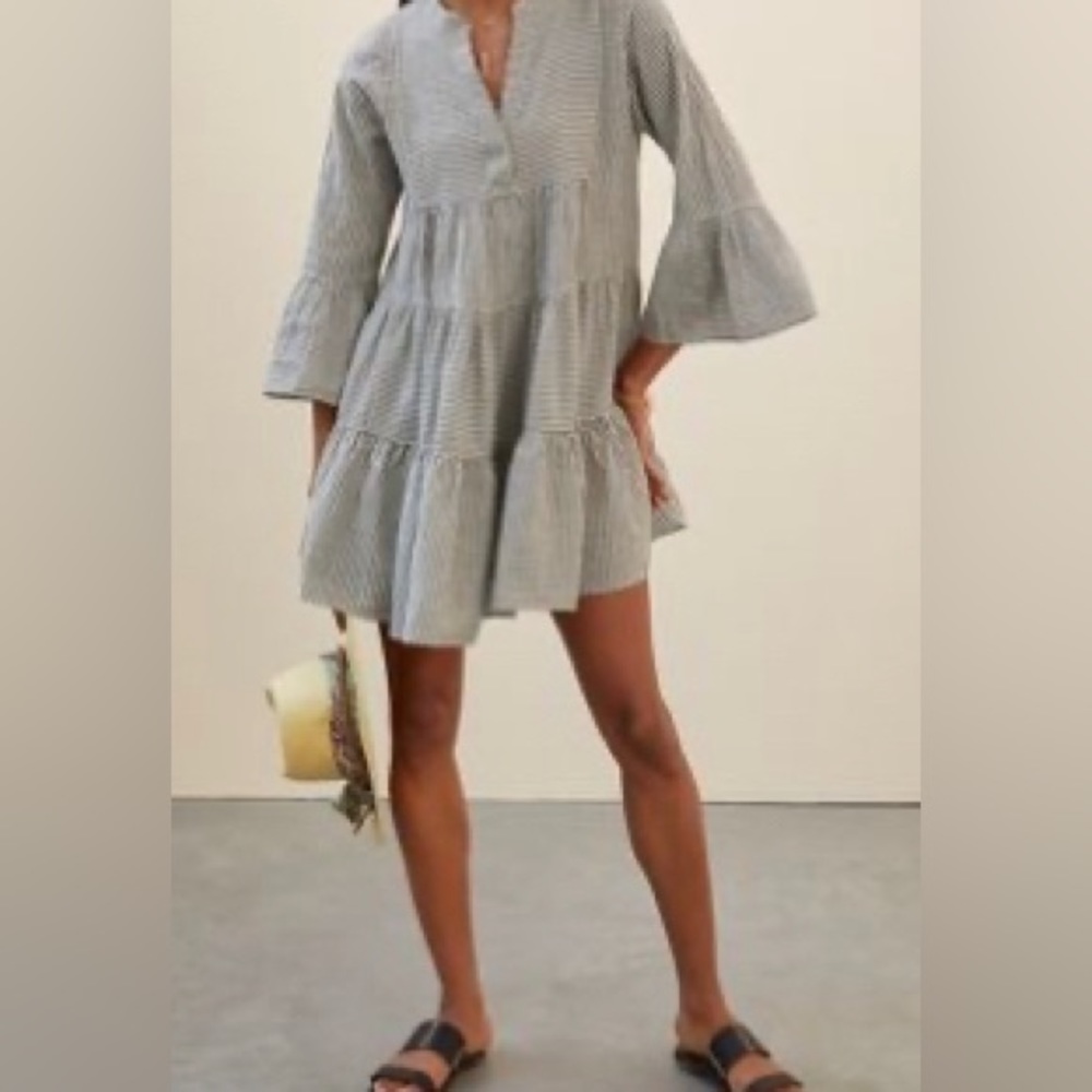 Devotion Twins Embroidered Ella Tunic Dress. Size S in Black Motif